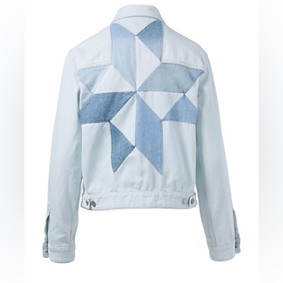 Isabel Marant Lindya Patchwork Denim Jacket FR 40 - Picture 4 of 4